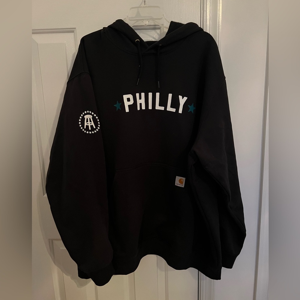 Carhartt Black Philly Hoodie BARSTOOL size 3XL